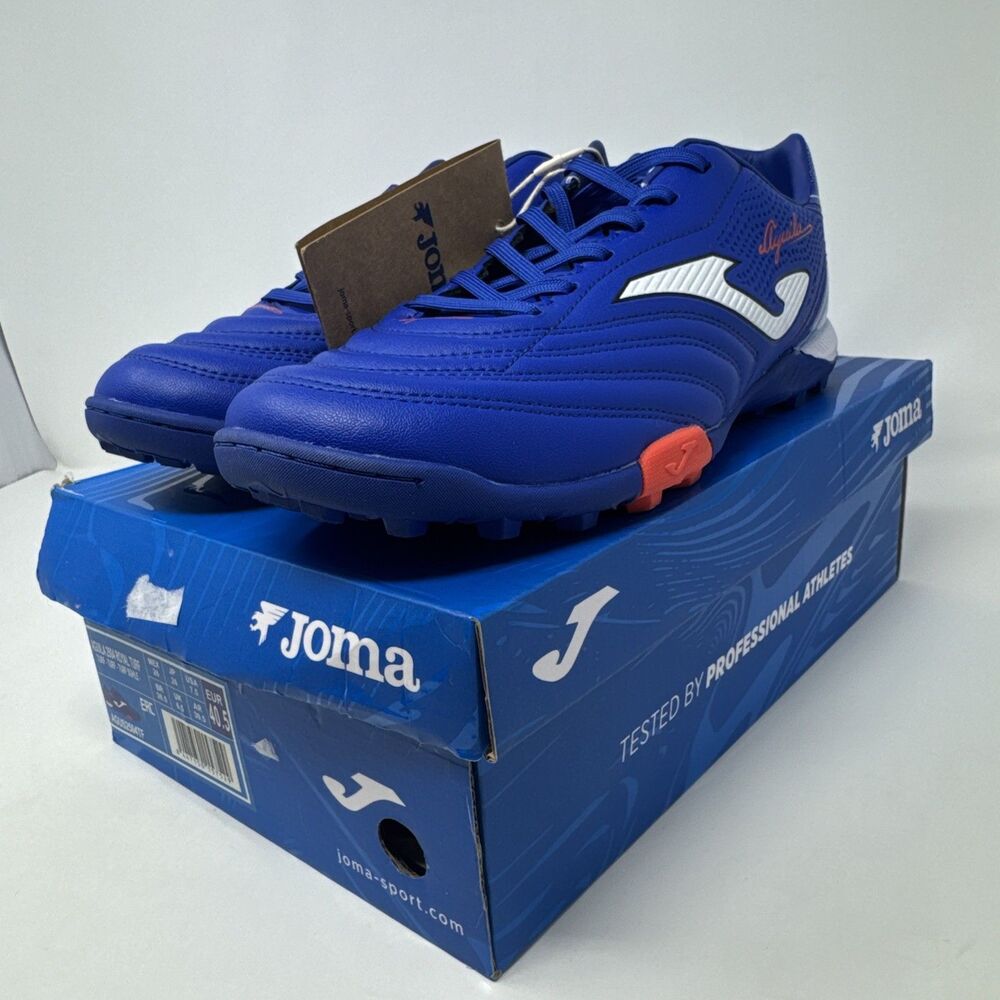 JOMA Aguila 25 Mens US 7.5 Royal Blue Turf Soccer Shoes AGUS2504TF NEW